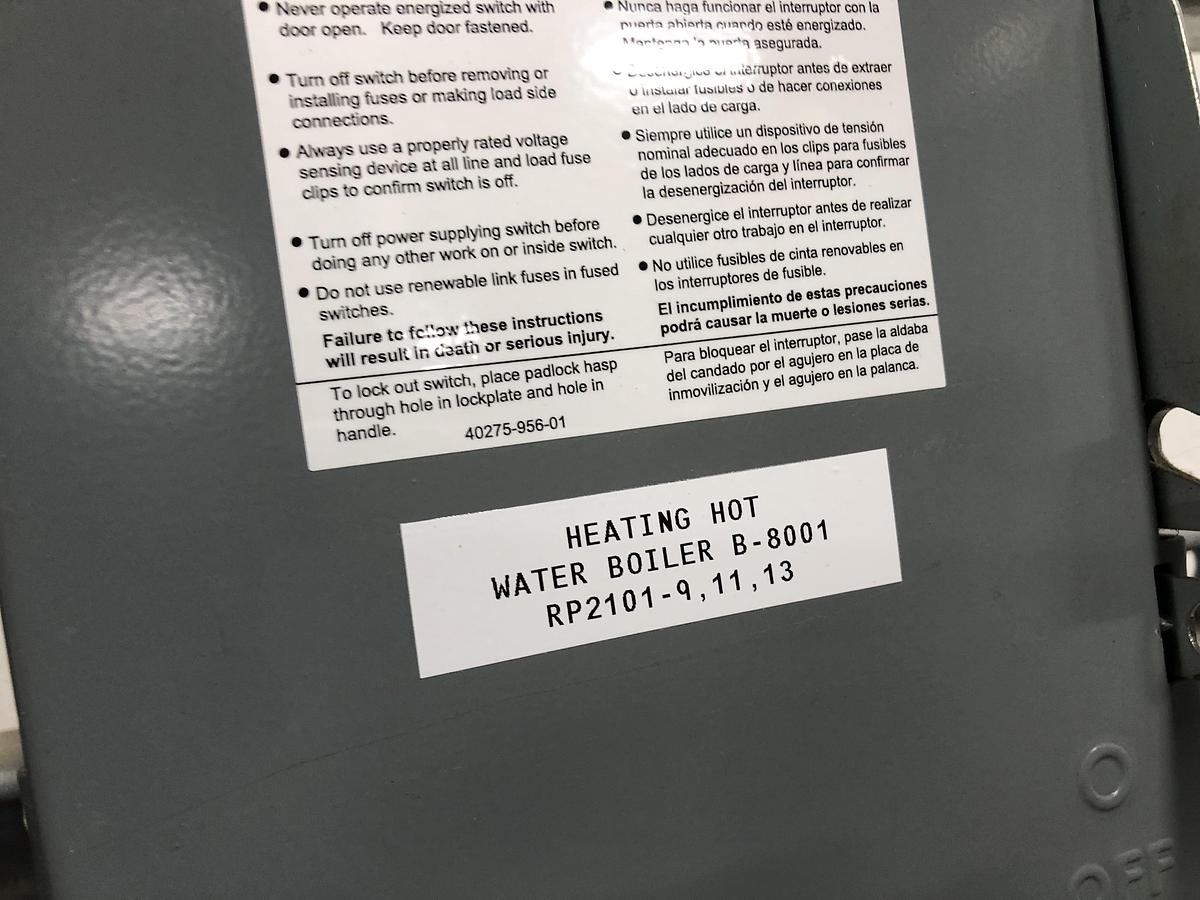 Used AERCO Benchmark Commercial Water Heater System BMK 3000