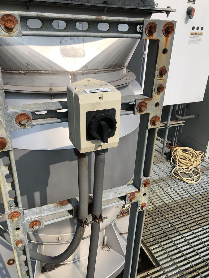 Used Skyplume SW-800-6X27° BIFC Industrial Exhaust Fan with Vertical Discharge Stack (2021)