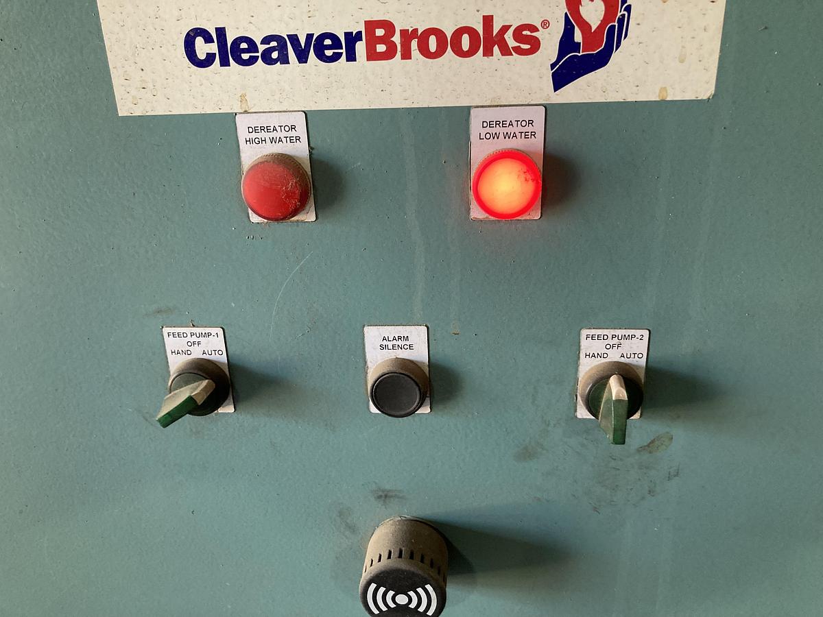 Used Cleaver-Brooks 100 HP 300 PSI Steam Boiler System + Feedwater Tank (2015)