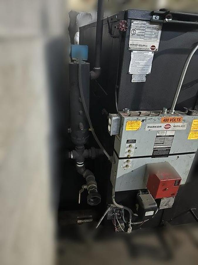 Used Parker Boiler Co. 1725 LB/HR High-Pressure Steam Boiler – 1998