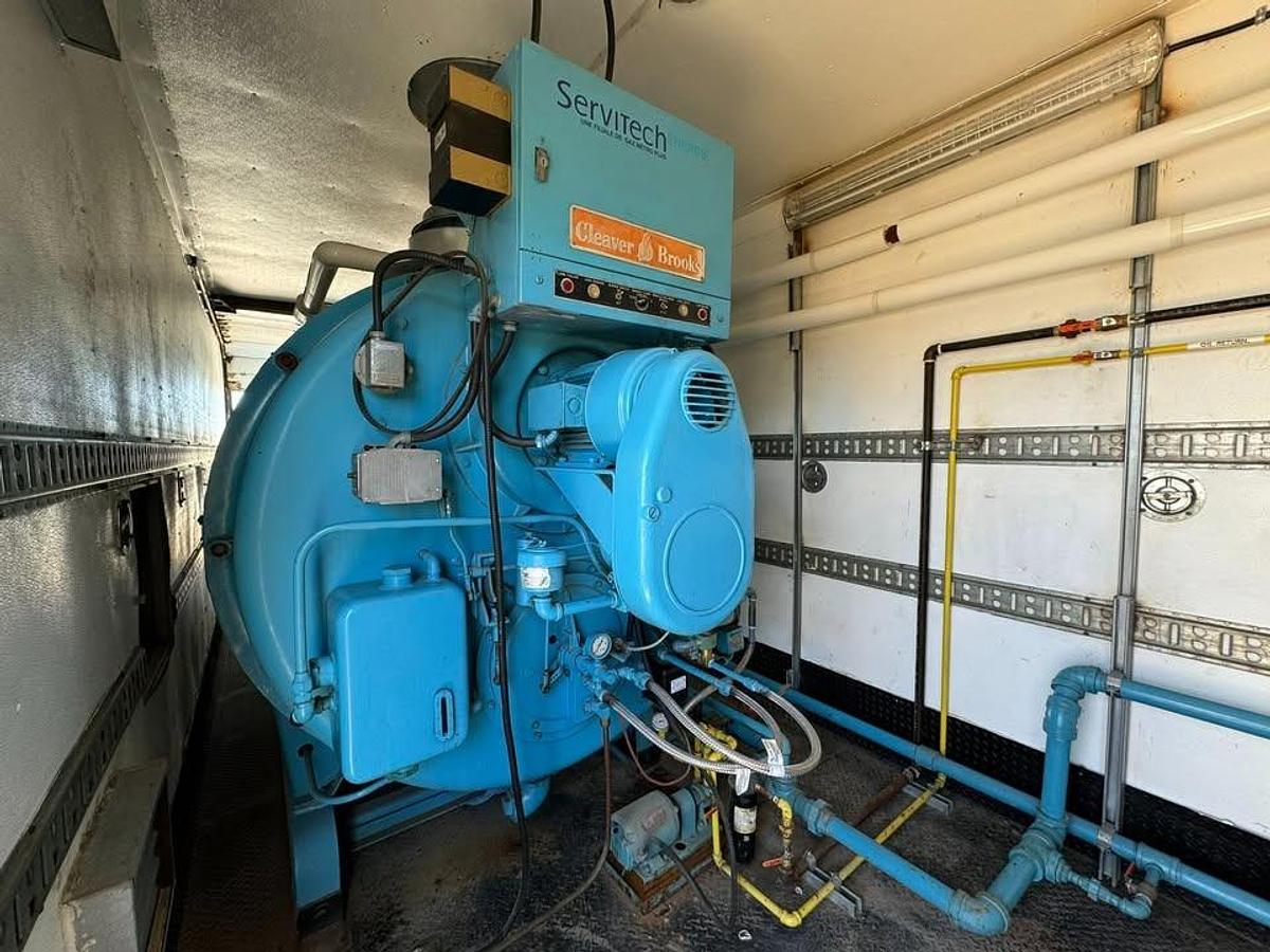 Used Cleaver Brooks 200HP 150PSI CB-500-200C Portable Steam Boiler Dual Fuel 1982
