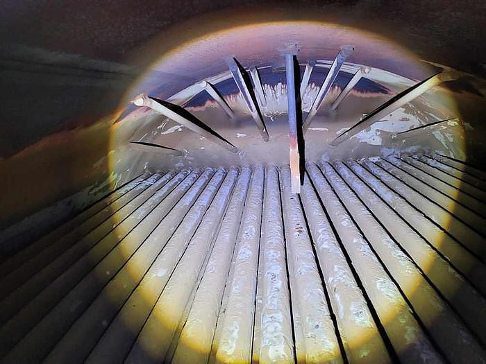 Used 600 HP Cleaver Brooks 150 PSI Steam Boiler 1990 Model CB 400-600