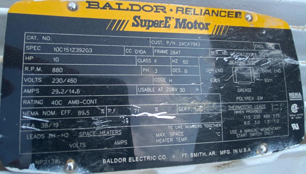 Used Gardner Denver EAU99AA 250 HP 125 PSI Electra-Saver Rotary Screw Air Compressor SN S657042 2022
