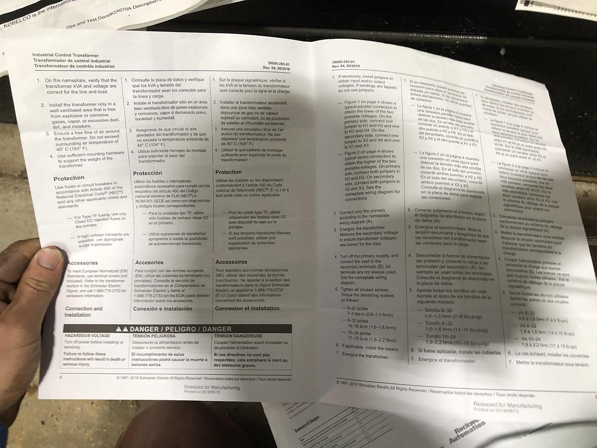 Used Kobelco Oil-Free Rotary Screw Air Compressor KNWA1-G/H