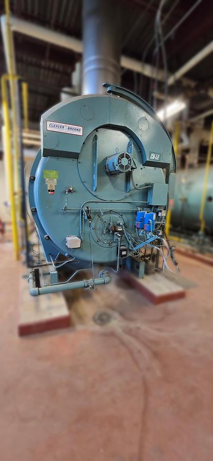 Used Cleaver Brooks 670 HP CB-1E 200-300-150 Packaged Hot Water Boiler