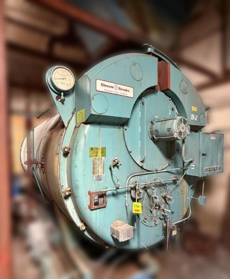 Used Cleaver Brooks 250 HP High Pressure Steam Boiler – CB 700-250-150 (2005)