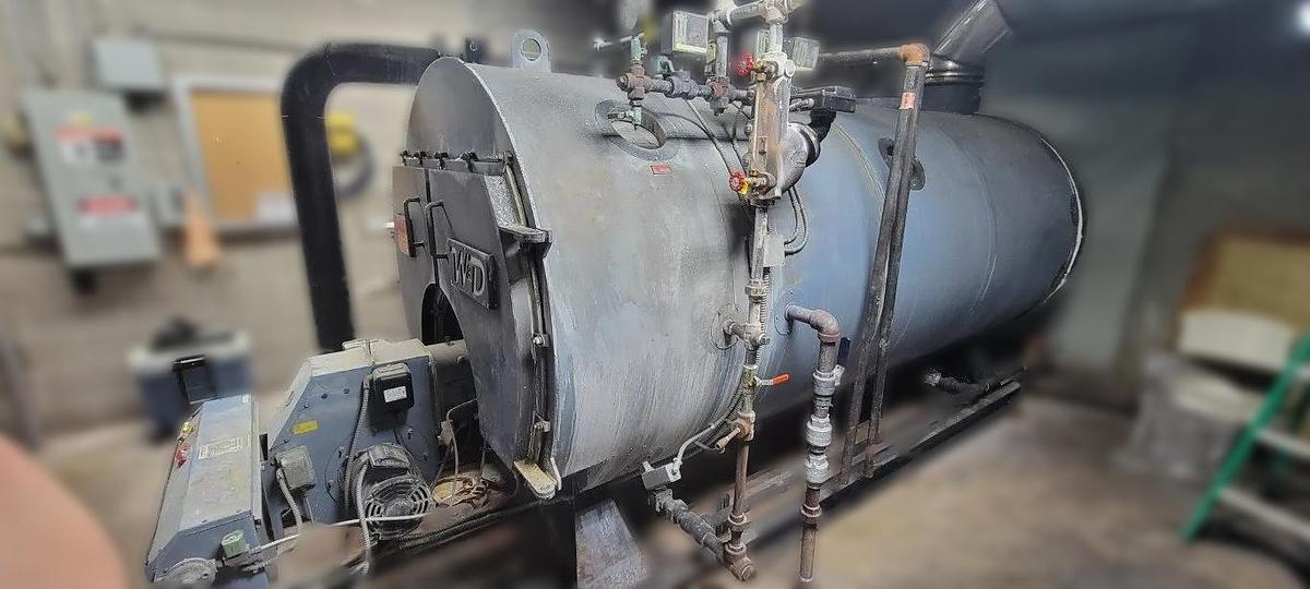 Used Williams & Davis 150HP Steam Boiler w/ Ancillary Equipment - Model 3100D-150S, 5,175 MBH Input (2017)
