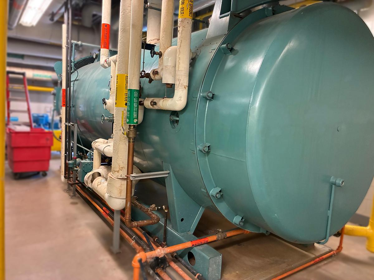 Used 2002 Cleaver Brooks CB 350 HP Steam Boiler – 15 PSI (Recently Serviced)