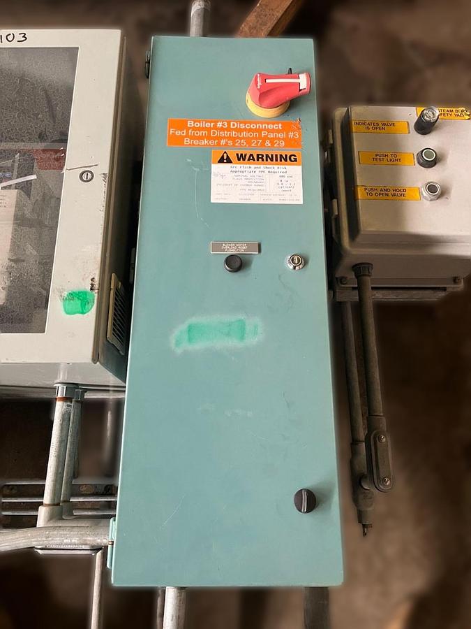 Used Burnham 700 HP 150 PSI Industrial Steam Boiler - 3P-700-50-LB with Cleaver Brooks Controls