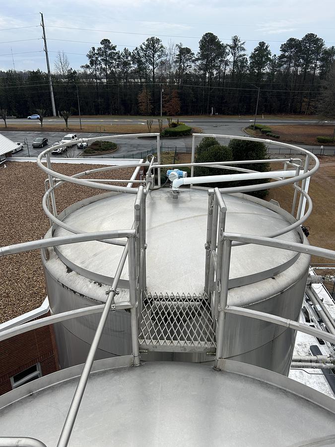 Used Walker Stainless 20,000 Gallon Jacketed Stainless Steel Storage Tanks SA240/T316L R-717 Lot of 4 1997