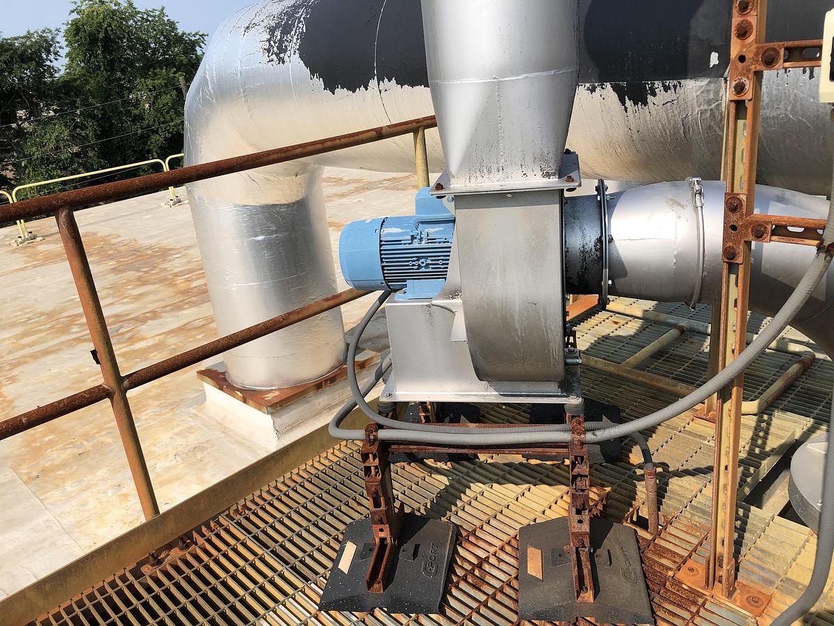 Used Rotodyne CV-250/400-P16K30 Centrifugal Fan with Vertical Discharge System (2021)