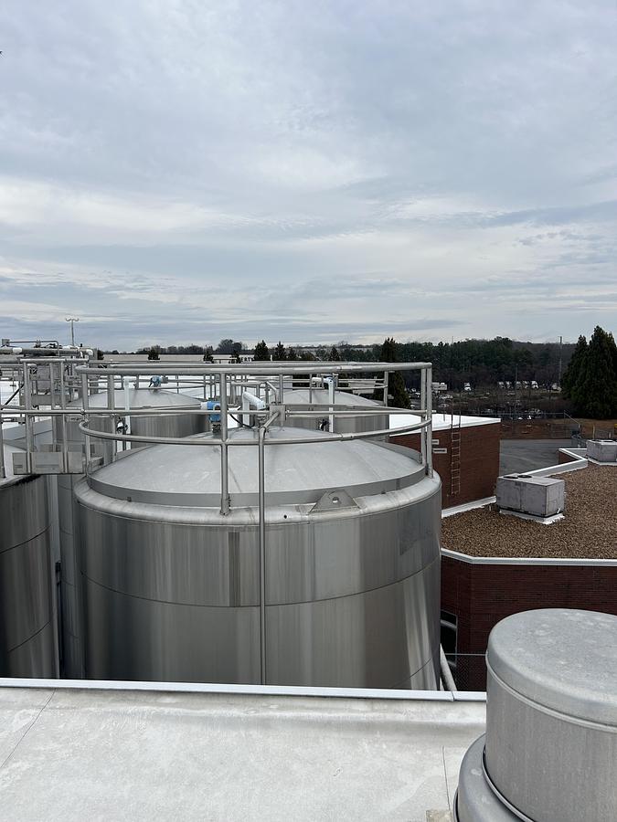 Used Walker Stainless 20,000 Gallon Jacketed Stainless Steel Storage Tanks SA240/T316L R-717 Lot of 4 1997