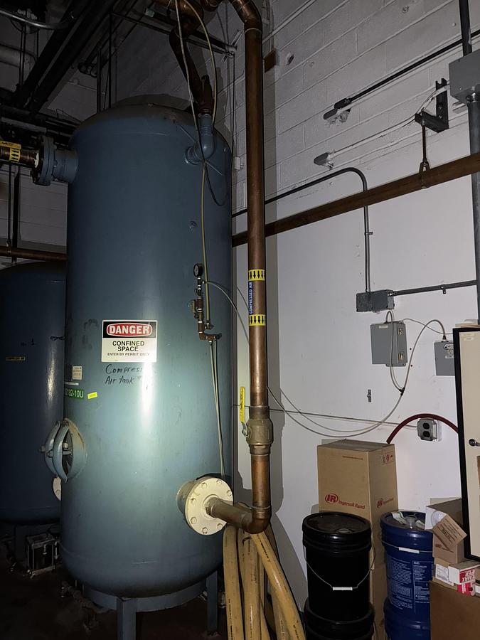Used Delta Mechanical Compressed Air Tank System – 125 PSI