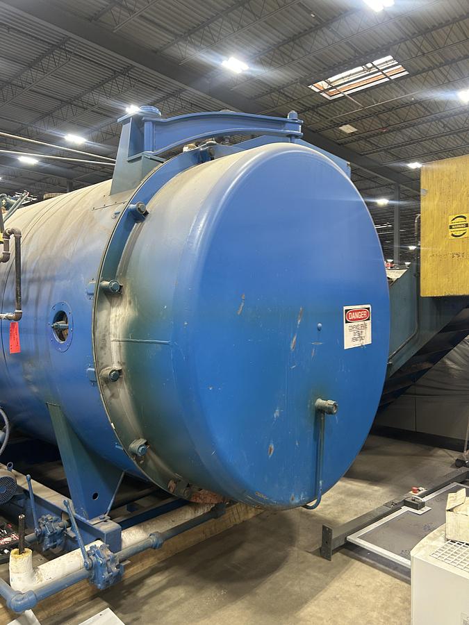 Used Cleaver Brooks CBLE-200-350-150ST 350 HP 150 PSI Packaged Steam Boiler Low NOx 2015