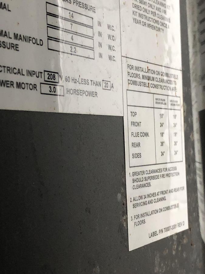 Used AERCO Benchmark Commercial Water Heater System BMK 3000