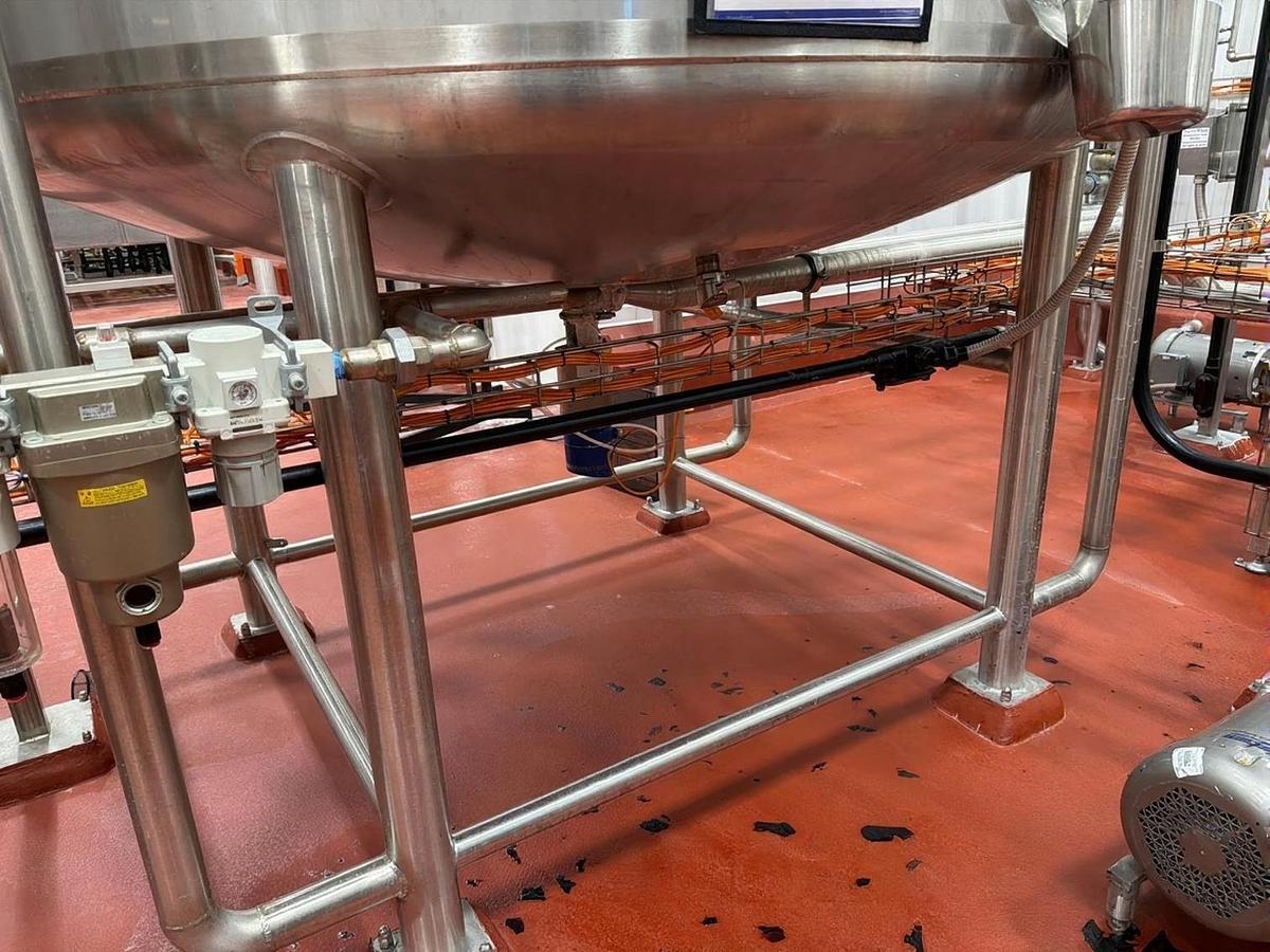 Used 2022 JBT A&B Process Systems Stainless Steel Jacketed Tank with Mixer — MAWP 14.9 PSI @ 200°F — S/N 2106760303C