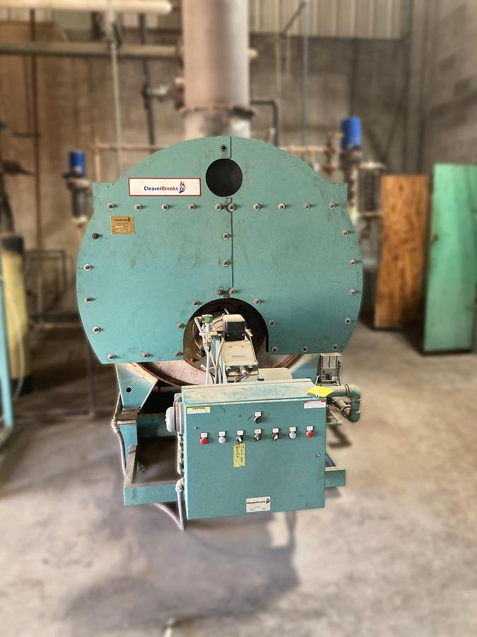 Used Cleaver-Brooks 100 HP 300 PSI Steam Boiler System + Feedwater Tank (2015)