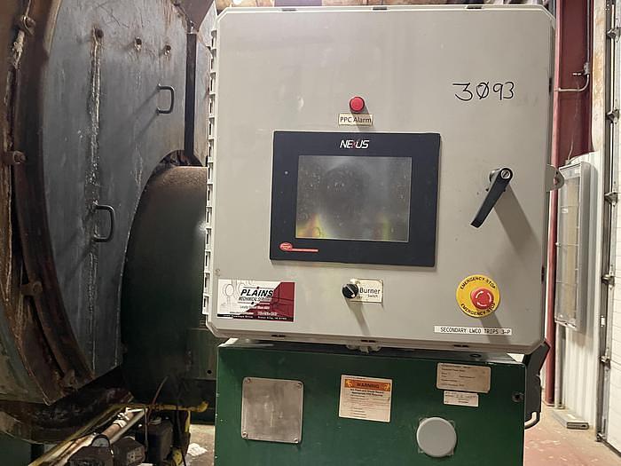 Used 750 HP Johnston Boiler Co 150 PSI Steam Boiler 1993 Model PFTA 750-4G-150S