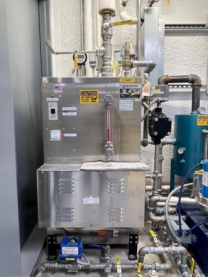 Used Sussman SSB138 Stainless Steel Electric Steam Boiler - 138 kW, 480V 3-Phase, ASME, w/Shipco Pumps (NB# 117964)