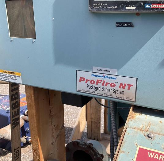 Used 2001 Superior boiler 4-X-2007 400HP Boiler 150 PSI Steam