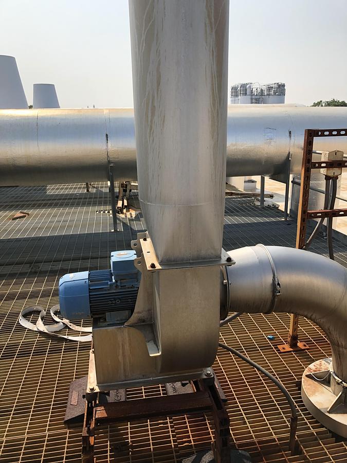 Used Industrial Ventilation Fan Package - Skyplume Exhaust System & Rotodyne CV-250/400-P16K30