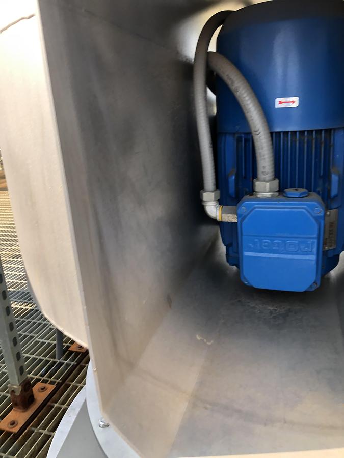 Used Skyplume EF-1 G1-ELLV-30 Exhaust Fan with Vertical Discharge Stack