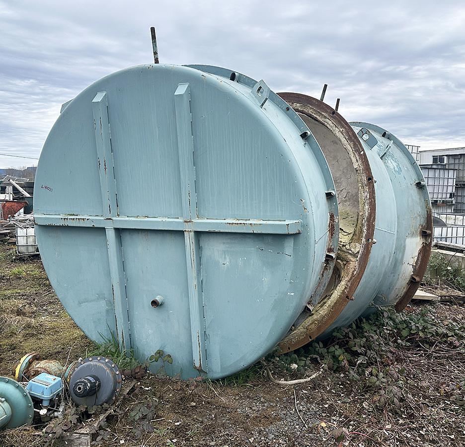 Used Industrial Boiler Doors - 24" Diameter Heavy-Duty Access Doors with Refractory