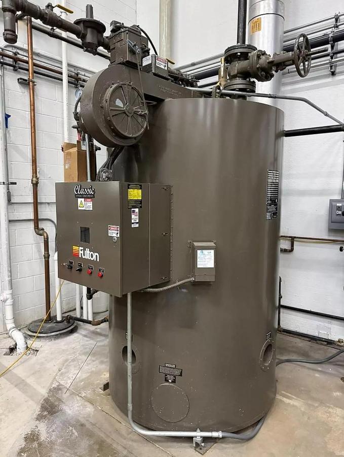 Used Fulton 50HP 150PSI Classic Vertical Tubeless Steam Boiler - Model FB-050-A - Natural Gas - 2017