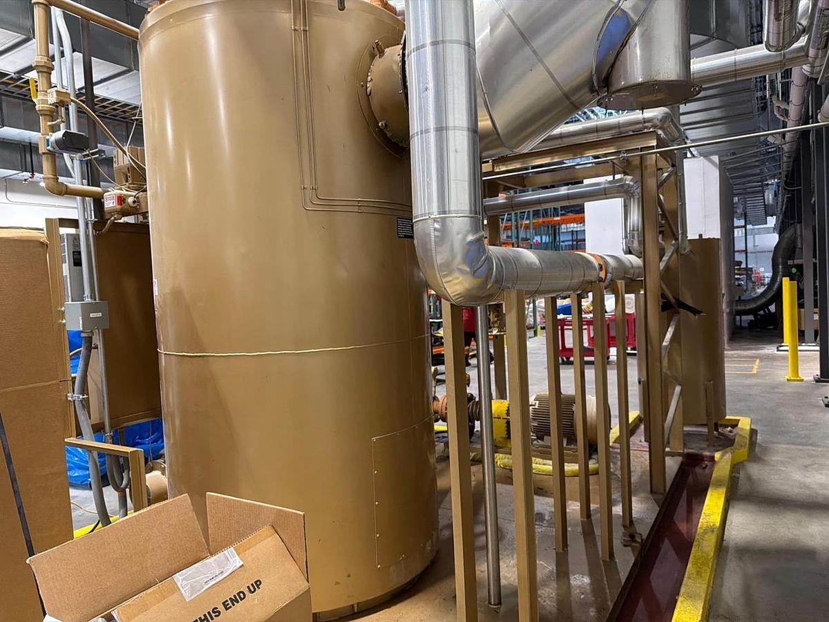 Used Fulton Thermal Fluid Heater Skid — 480V 3-Phase Complete Skid System with Pump, Motor & Control Panel