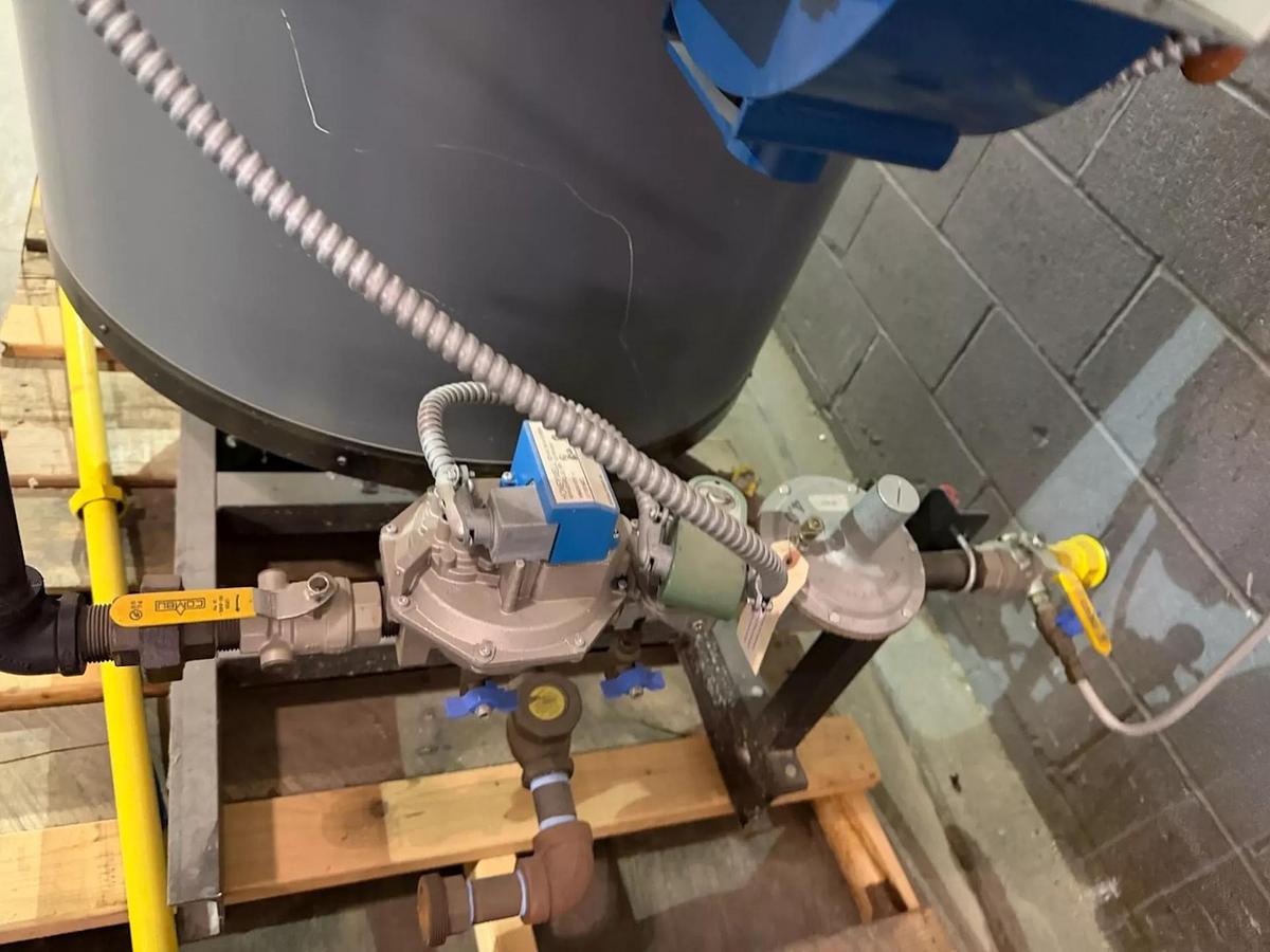 Used 2019 Lattner Boiler Company 15 HP Natural Gas Steam Boiler System — Model WLF — S/N 97716 — Complete System with Feedwater Tank, Condensate Receiver & Controls