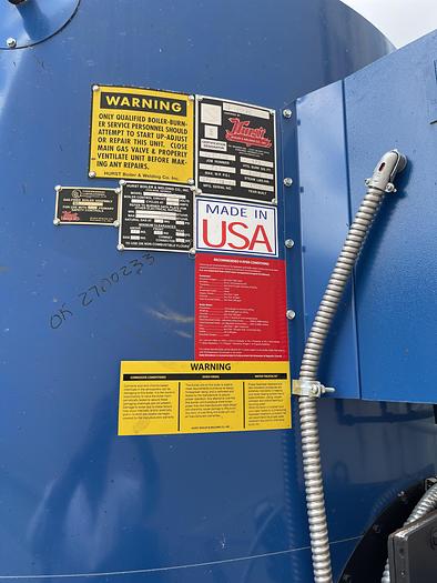 Used 2014 Hurst 70 HP high-pressure steam boiler 150 PSI