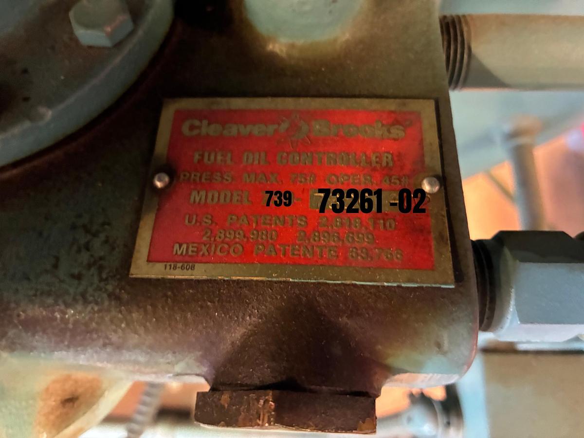 Used 2002 Cleaver Brooks CB 350 HP Steam Boiler – 15 PSI (Recently Serviced)