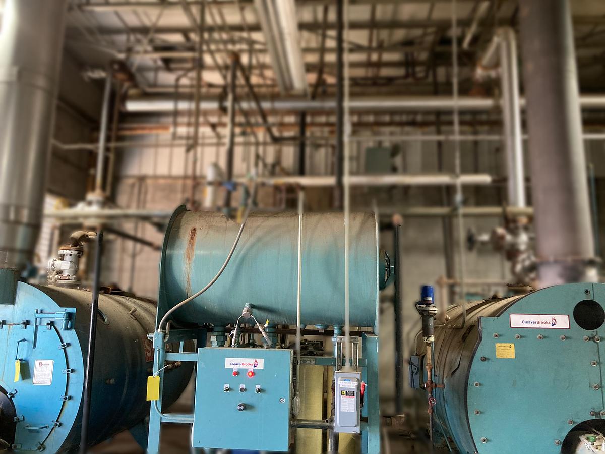 Used Cleaver-Brooks 100 HP 300 PSI Steam Boiler System + Feedwater Tank (2015)