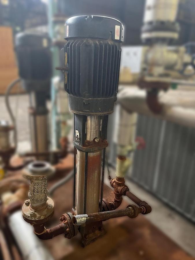 Used Burnham 700 HP 150 PSI Industrial Steam Boiler - 3P-700-50-LB with Cleaver Brooks Controls