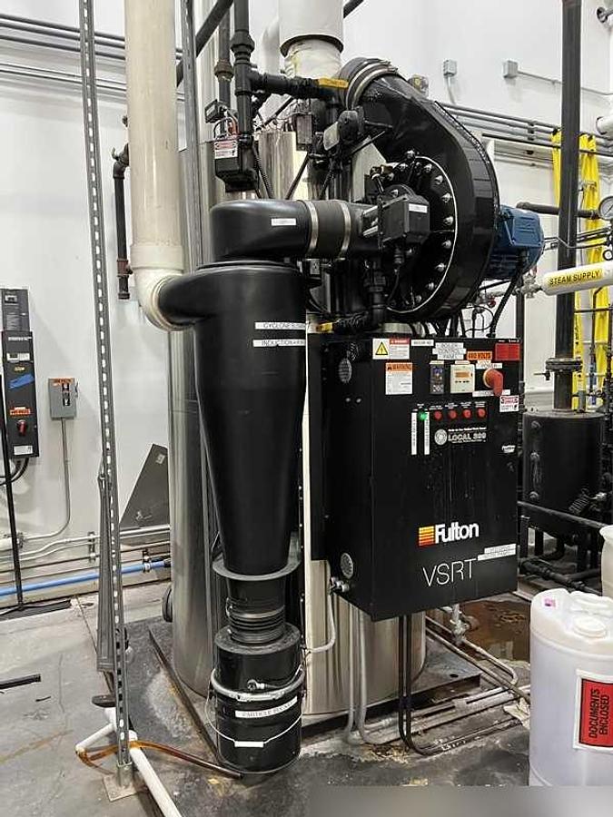 Used Fulton VSRT60 60HP 150PSI Vertical Spiral Rib Tubeless Steam Boiler - 2019