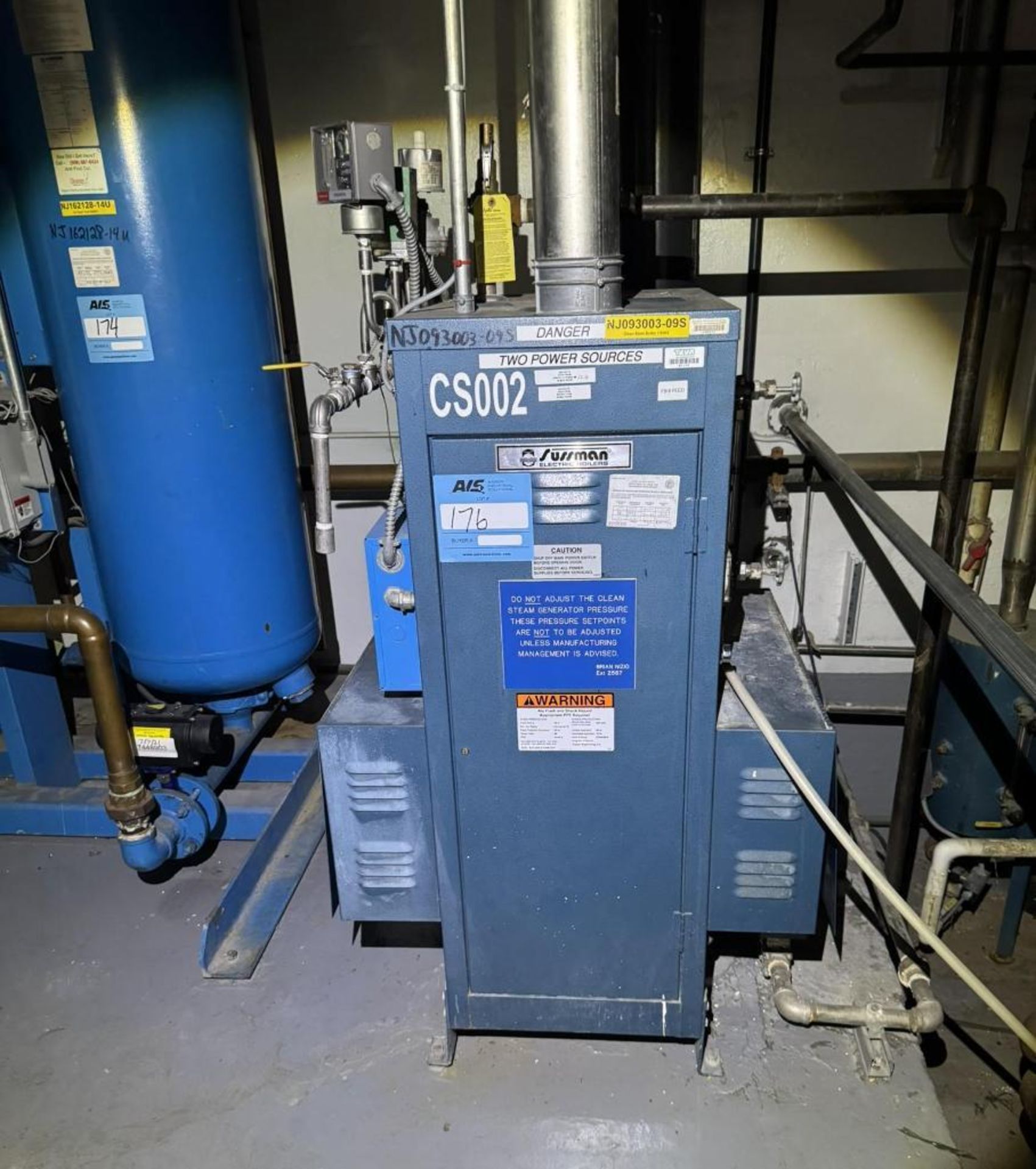 Used Sussman SSB180 Electric Steam Boiler - 180 kW, 240V 3-Phase, ASME, National Board (Serial# N8-17576-T2001)