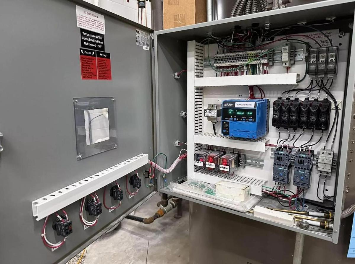 Used Fulton 50HP 150PSI Classic Vertical Tubeless Steam Boiler - Model FB-050-A - Natural Gas - 2017