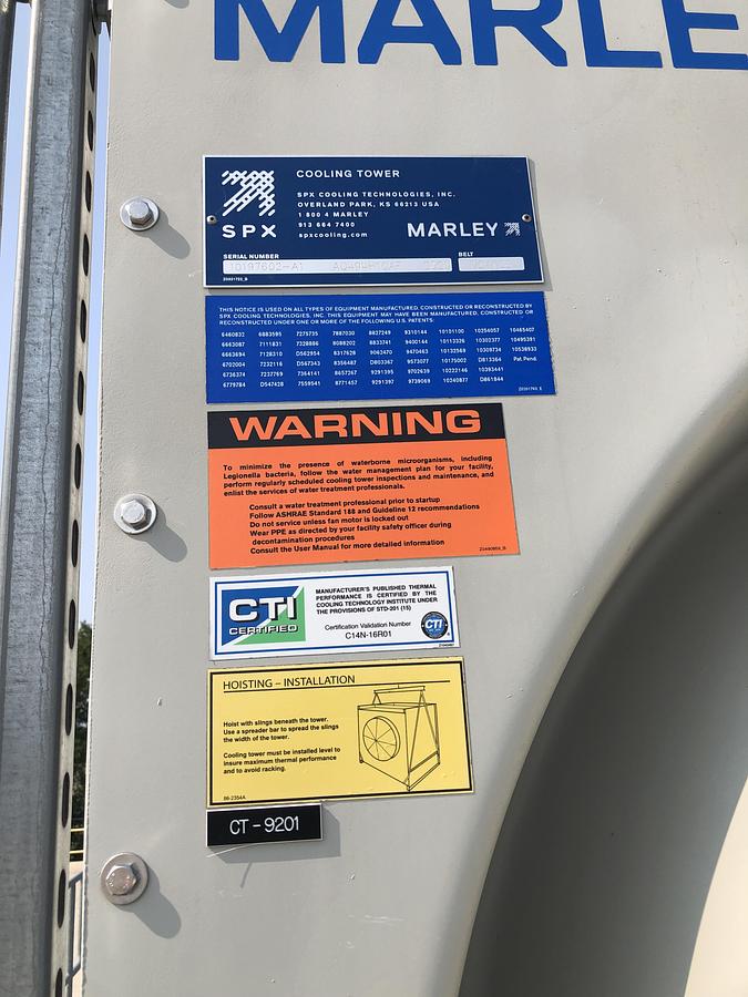 Used SPX Marley Cooling Tower CT-9201