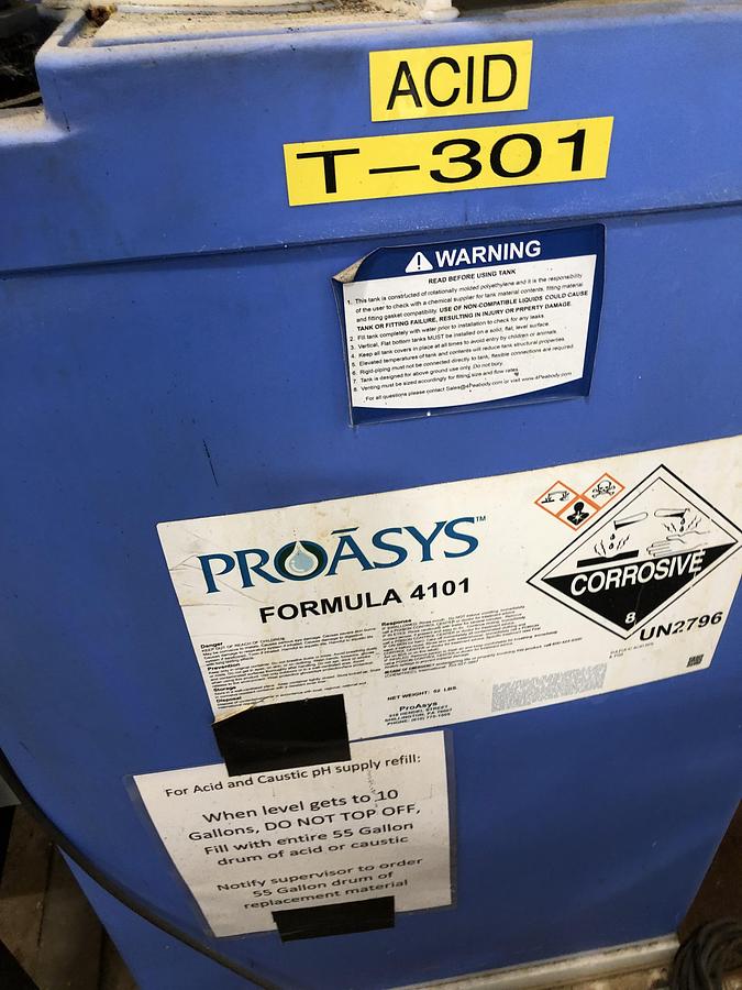 Used PROASYS Industrial Water Treatment System with Chemical Feed Equipment