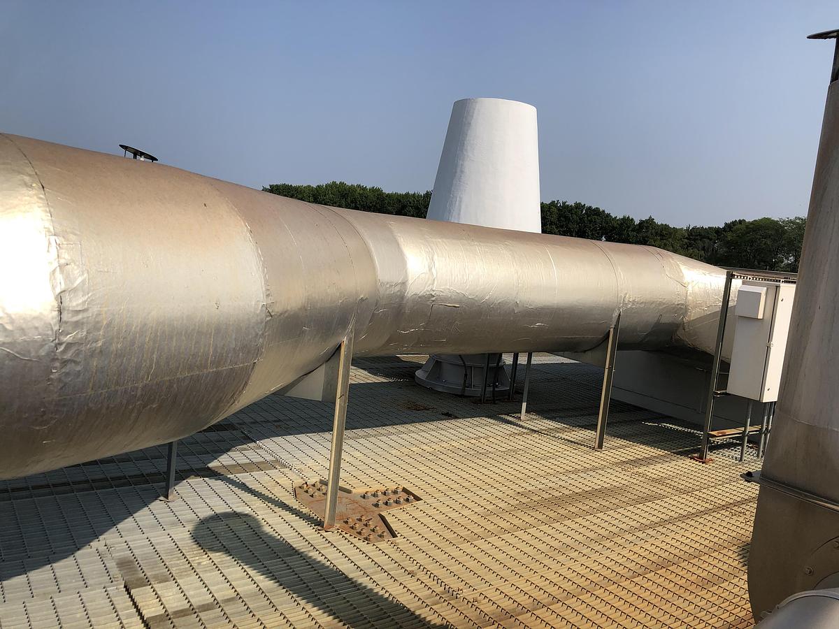 Used Industrial Ventilation Fan Package - Skyplume Exhaust System & Rotodyne CV-250/400-P16K30