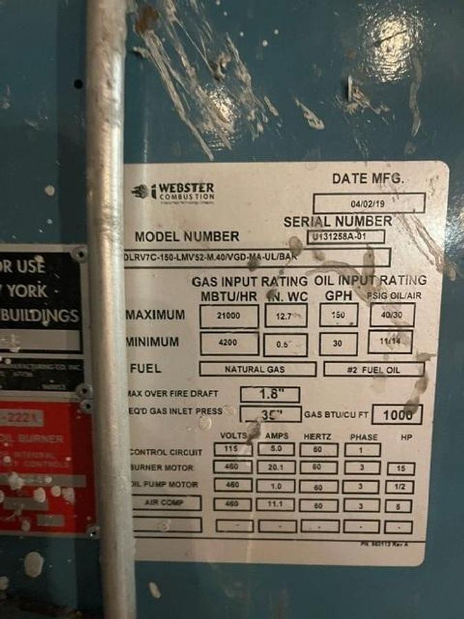 Used Complete CHP Plant Package — Boilers Generators HRSG Fuel Tank & Auxiliary Equipment 2019