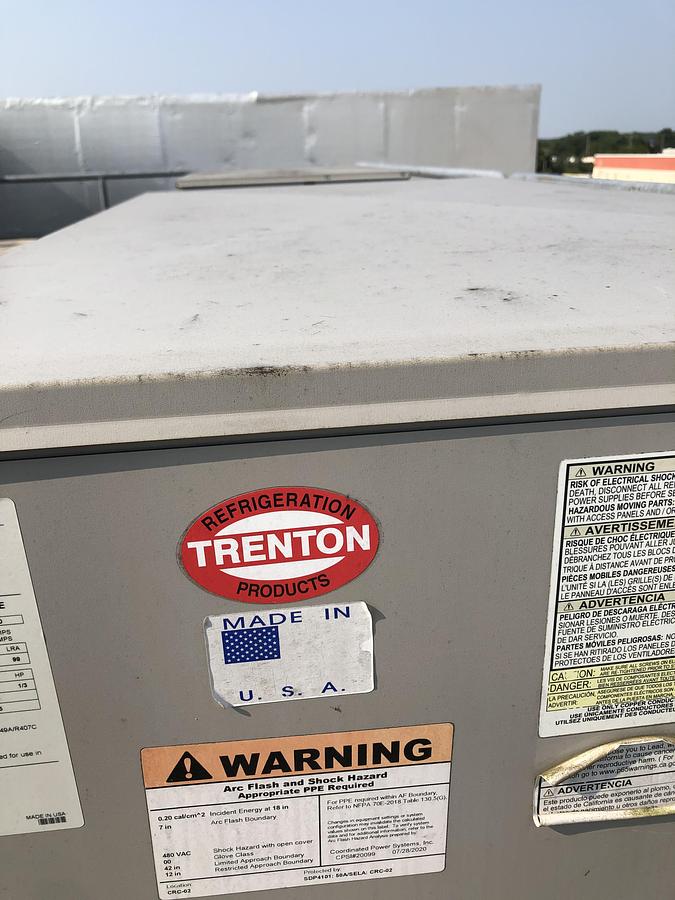 Used Trenton Refrigeration Condensing Unit TEZA070HB-HT4D-32L Unit 1