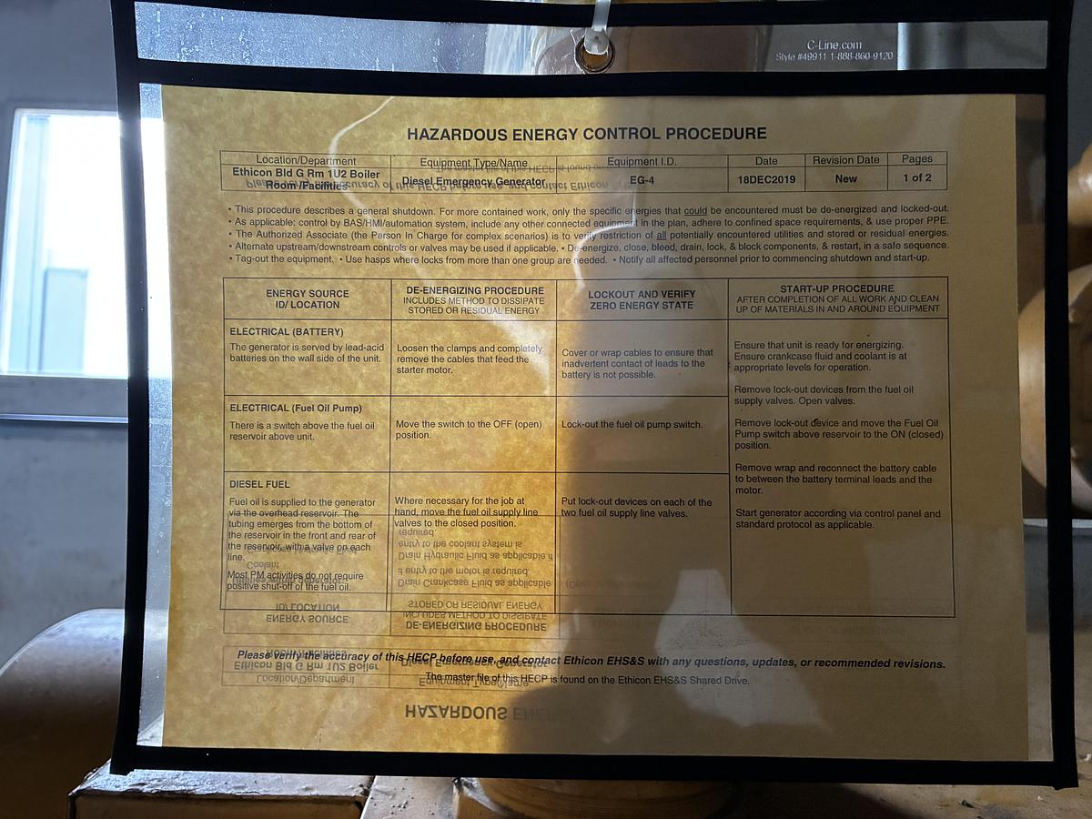 Used Caterpillar D343 Diesel Emergency Generator Set with KATO Engineering Alternator