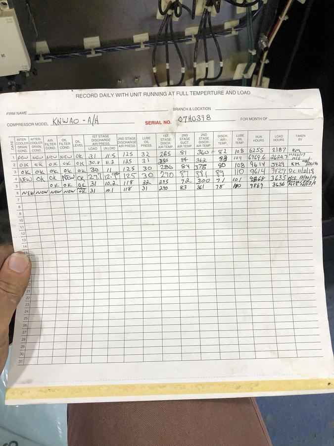 Used Kobelco Oil-Free Rotary Screw Air Compressor KNW Series