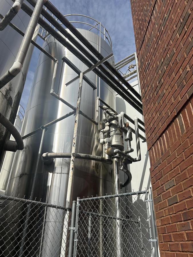 Used Walker Stainless 20,000 Gallon Jacketed Stainless Steel Storage Tanks SA240/T316L R-717 Lot of 4 1997