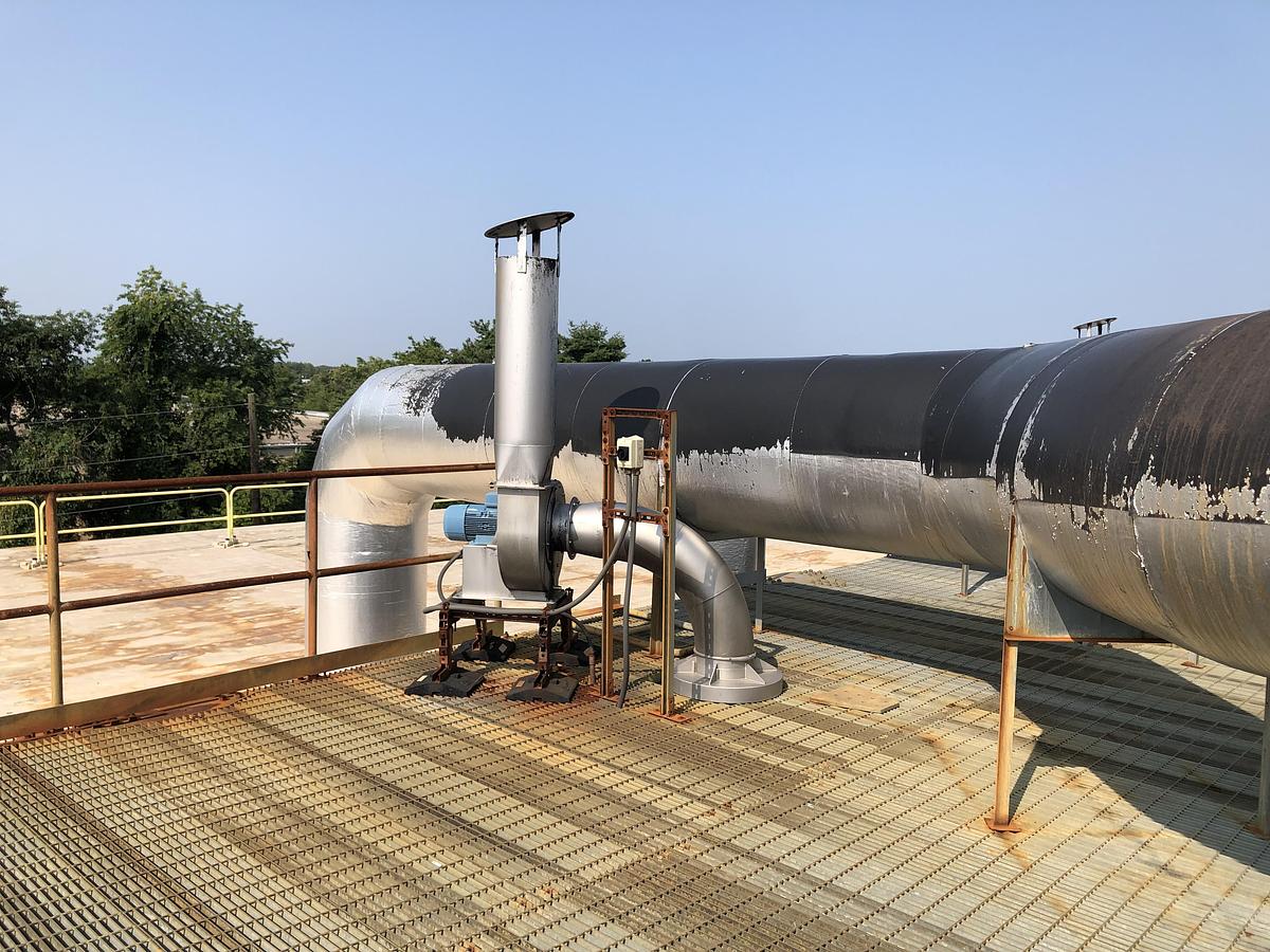 Used Rotodyne CV-250/400-P16K30 Centrifugal Fan with Vertical Discharge System (2021)