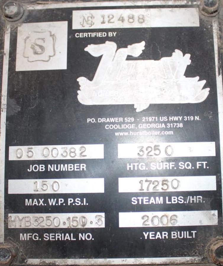 Used 2006 Hurst 500 HP Boiler System – 150 PSI (Complete Package)