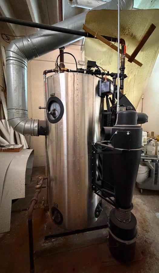 Used Fulton VSRT30 30HP 150PSI Vertical Spiral Rib Tubeless Steam Boiler - 2019