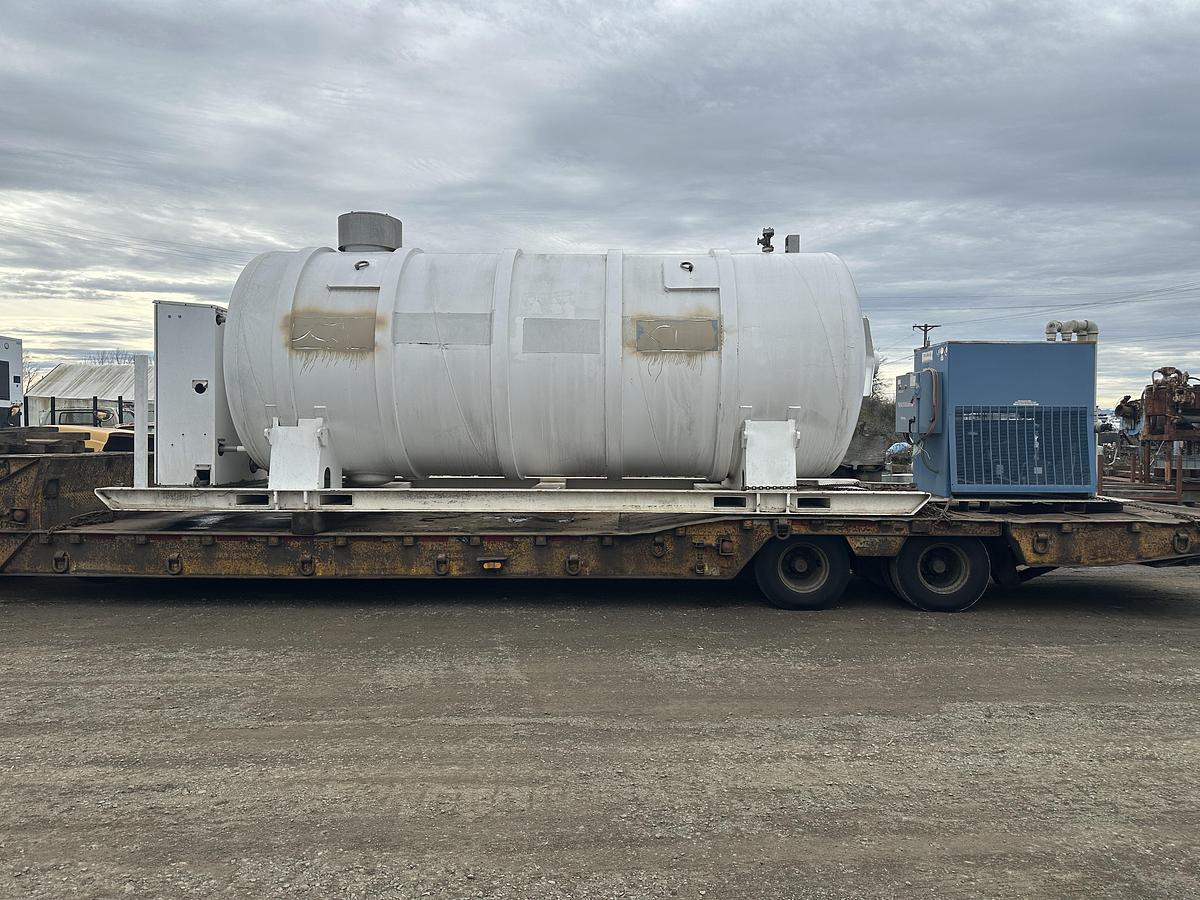 Used Cryenco 5000 Gallon Liquid Oxygen LOX Cryogenic Storage Tank 2000 PSI 1992 with Great Lakes Refrigeration System