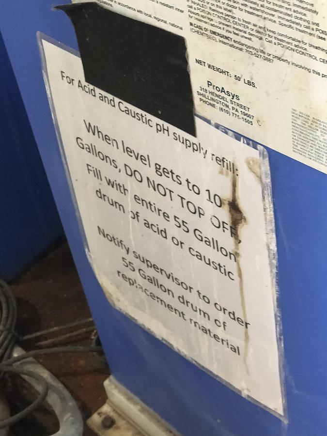 Used PROASYS Industrial Water Treatment System with Chemical Feed Equipment